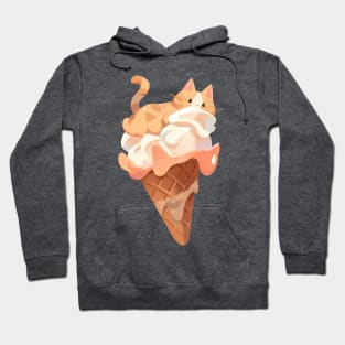 Ice cream kitty cat salted caramel Hoodie